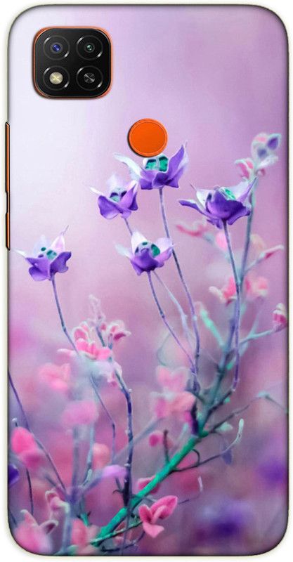 iprinto Back Cover for POCO C31 Nature Back Cover  (Pink, Hard Case)