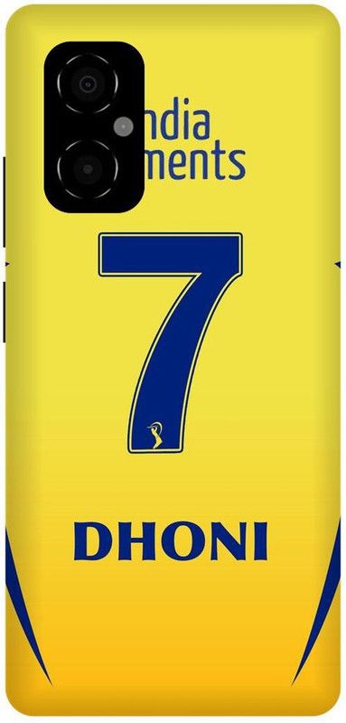 play fast Back Cover for POCO M4 5G, MZB0BRWIN, MS, DHONI, MAHENDRA, SINGH, DHONI  (Yellow, Hard Case, Pack of: 1)