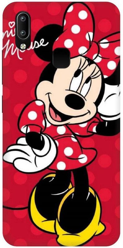 URCHIN Back Cover for Vivo Y91 minnie mouse, mickey mouse, cartoon, funny, cute, love, Disney  (Multicolor, Shock Proof)