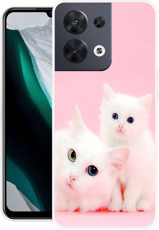 REALKING Back Cover for Oppo Reno8 5G  (Multicolor, Grip Case, Silicon)