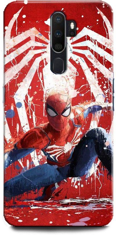 Afterglow Back Cover for OPPO A5 2020 SPIDERMAN, LOGO, MARVAL, SUPERHERO, COMIC, PETER PARKER  (Multicolor, Shock Proof, Pack of: 1)
