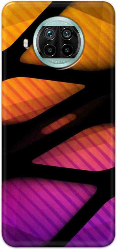 NDCOM Back Cover for Mi 10i 5G Yellow Orange Printed  (Multicolor, Hard Case, Pack of: 1)