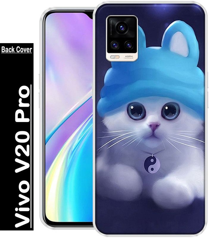 KUDI Back Cover for Vivo V20 Pro  (Multicolor, Grip Case, Silicon, Pack of: 1)