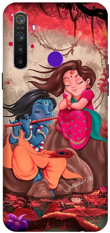 URCHIN Back Cover for Realme 5s Radha Krishna, Radha and Krishna, Krishna, Radha, God  (Multicolor, Shock Proof, Pack of: 1)