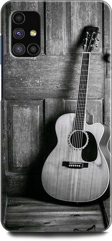 Afterglow Back Cover for SAMSUNG Galaxy M31s GUITAR, GUITAR LOVE, COOL, LOVE, MUSIC, INSTUMENTS, BLACK AND WHITE  (Multicolor, Shock Proof, Pack of: 1)