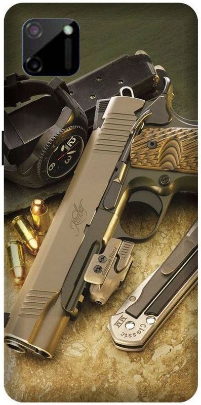 URCHIN Back Cover for Poco C3 Gun, Pistol, Bullet, Weapon  (Multicolor, Shock Proof, Pack of: 1)