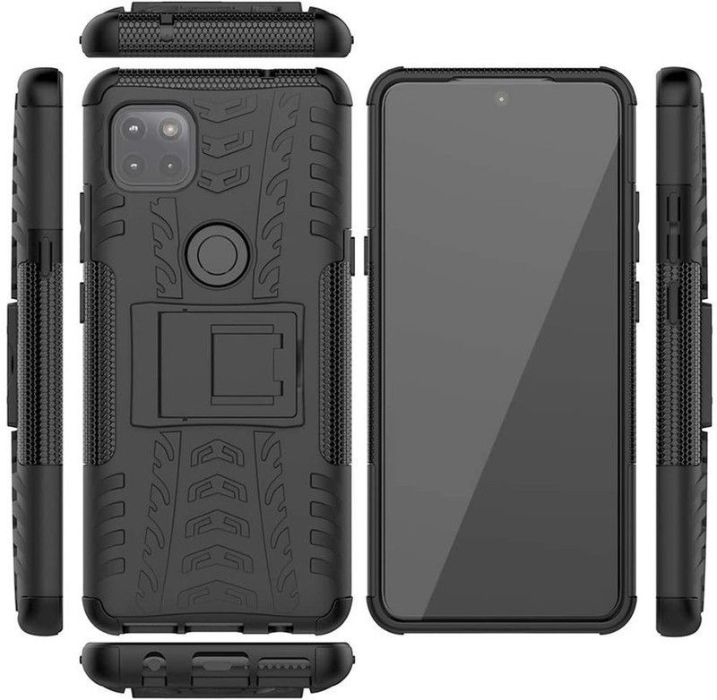 SmartPoint Bumper Case for Moto G 5G 6.7"  (Black, Rugged Armor, Pack of: 1)