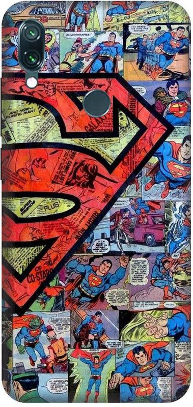 URCHIN Back Cover for Note 7 Superman, Superman Logo, Wallpaper, Superhero, DC comic, Movie, Comic  (Multicolor, Shock Proof, Pack of: 1)