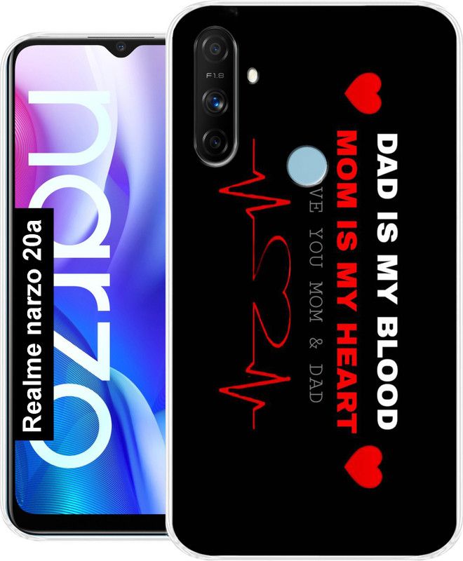 Tokito Back Cover for Realme Narzo 20 A  (Multicolor, Grip Case, Silicon, Pack of: 1)