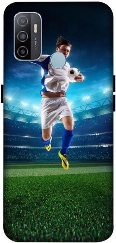 LUCKY MOBI.COM Back Cover for OPPO A33 (2020) ( sports,football) PRINTED BACK COVER  (Multicolor, Waterproof, Pack of: 1)