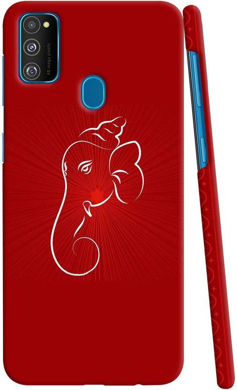 JS CREATIONS Back Cover for Samsung Galaxy M30S  (Red, Pack of: 1)