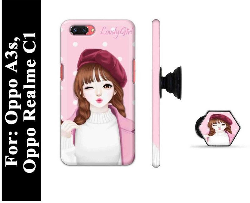 Elite Case Back Cover for Oppo A3s, Realme C1  (Multicolor, Cases with Holder)