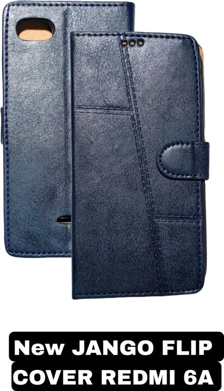 JANGO FLIPCOVER Flip Cover for Mi Redmi 6A  (Blue, Pack of: 1)
