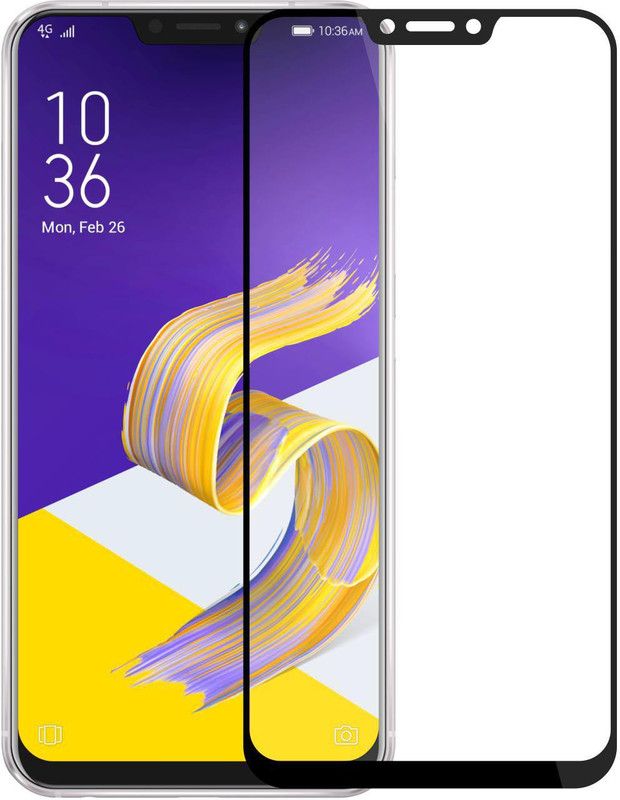 CASE CREATION Edge To Edge Tempered Glass for Zenfone 5Z 2018  (Pack of 1)