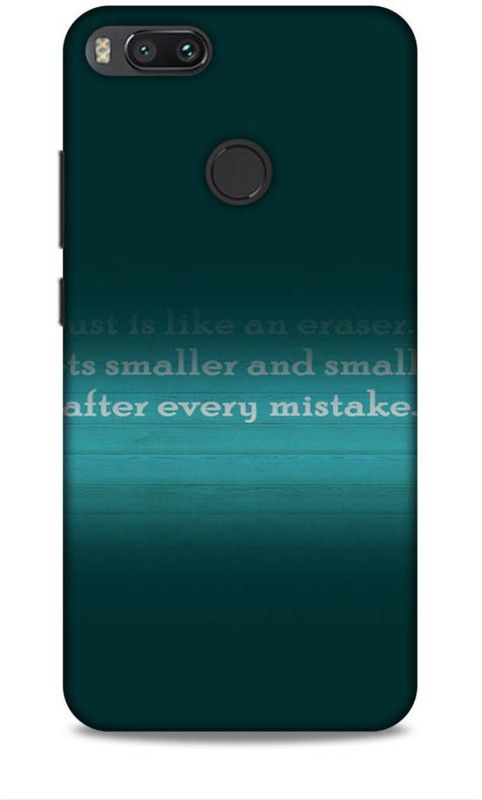 Keviv Back Cover for Mi A1  (Blue, Green, 3D Case, Pack of: 1)
