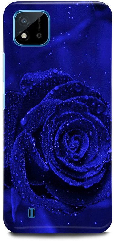 JUGGA Back Cover for Realme C20, RMX3063, BLUE, ROSE, ROSES, FLOWER  (Blue, Hard Case, Pack of: 1)