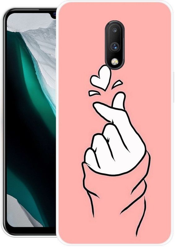 KUDI Back Cover for OnePlus 7  (Multicolor, Grip Case, Silicon)