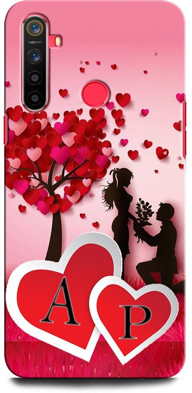 GRAFIQE Back Cover for Realme 5 Pro AP, A LOVE P, P LOVE A, A LETTER, P LETTER, AP NAME  (Multicolor, Shock Proof, Pack of: 1)