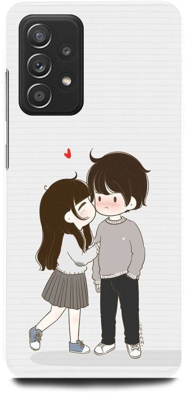 JUGGA Back Cover for SAMSUNG Galaxy A52, LOVE COUPLE, QUITE COUPLE, LOVELY COUPLE,VALENTINE,LOVERS  (White, Hard Case, Pack of: 1)