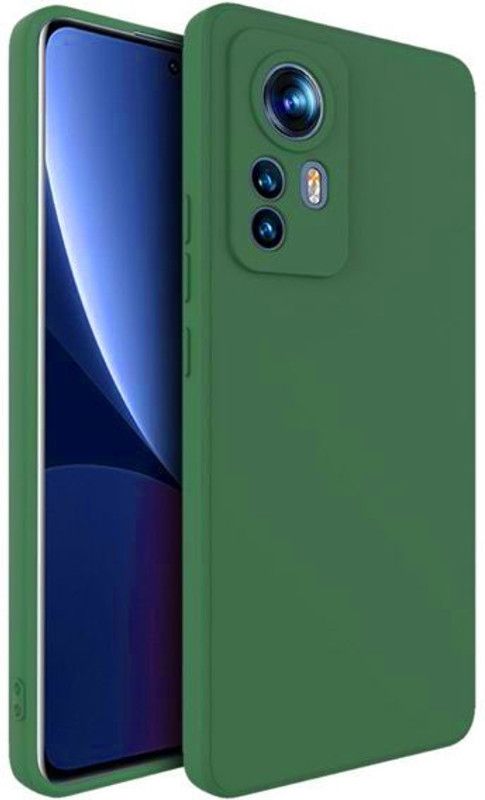 Lilliput Back Cover for Mi Redmi 12 Pro  (Green, Silicon, Pack of: 1)