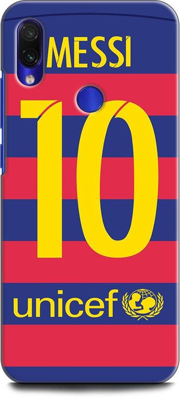 Wall Art Back Cover for Redmi Note 7S MESSI JERSEY, BARCELONA, FOOTBALL, MESSI, JERSEY  (Multicolor, Dual Protection, Pack of: 1)
