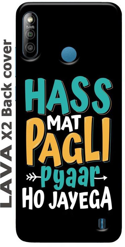 Lesend Back Cover for Lava X2 Back cover  (Multicolor, Dual Protection, Silicon, Pack of: 1)