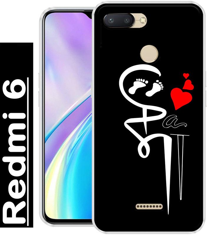 KUDI Back Cover for Mi Redmi 6  (Multicolor, Grip Case, Silicon, Pack of: 1)