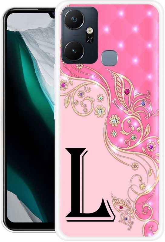 JATLAND Back Cover for Infinix Smart 6 Plus  (Black, Pink, Grip Case, Silicon)