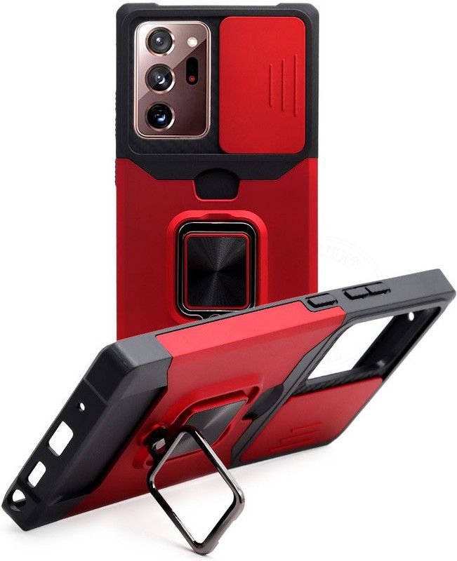 Flipkart SmartBuy Back Cover for Samsung Galaxy Note 20 Ultra  (Red, Black, Grip Case, Pack of: 1)