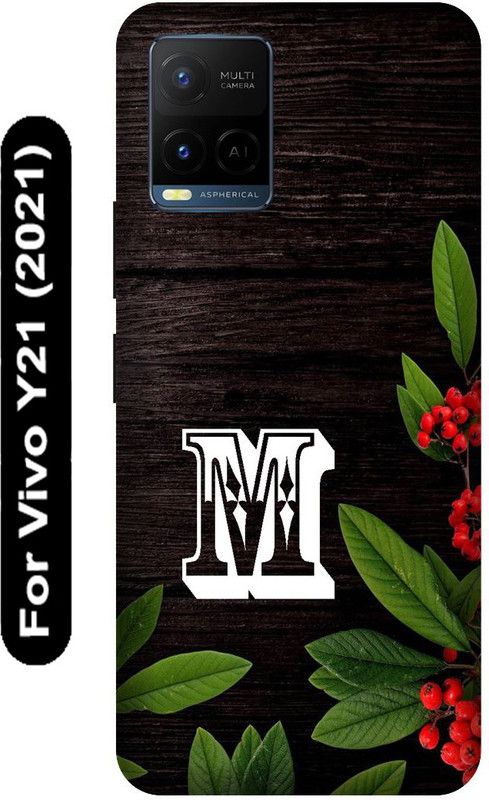 SSMORYA Back Cover for Vivo Y21 2021, Vivo V2111, M Letter Printed  (Multicolor, Hard Case, Pack of: 1)
