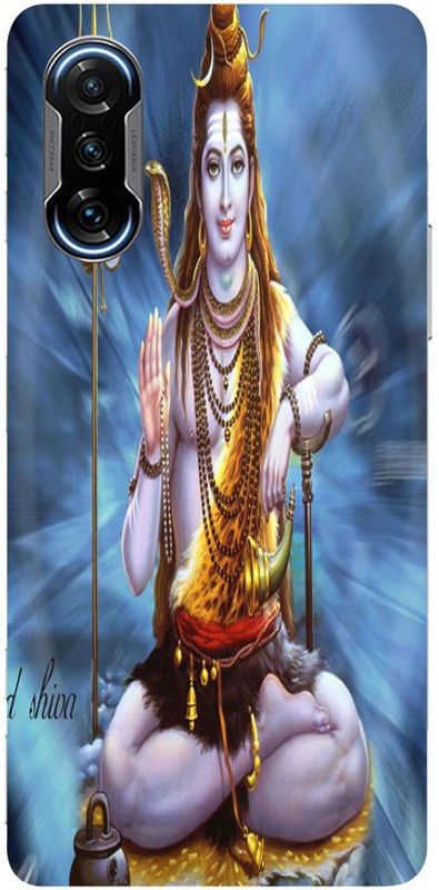 mobismart Back Cover for Mobismart Back Cover For Redmi Poco F3 GT Lord shiv  (Multicolor, Waterproof, Silicon, Pack of: 1)