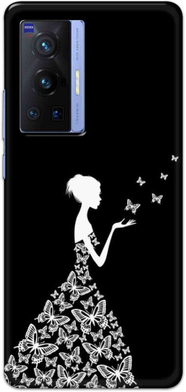 NDCOM Back Cover for Vivo X70 Pro Butterfly Girl Printed  (Multicolor, Hard Case, Pack of: 1)