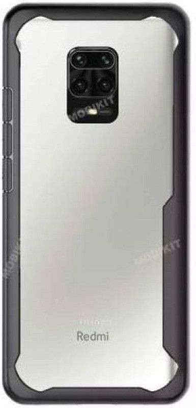 Techforce Back Cover for Mi Redmi Note 9 Pro Max, Mi Redmi Note 9 Pro 2020, POCO M2 Pro  (Black, Transparent, Pack of: 1)