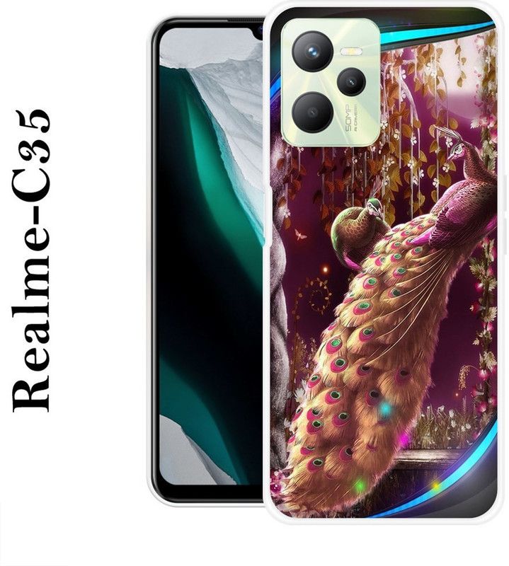 SIMAWAT Back Cover for Realme C35  (Multicolor, Silicon)