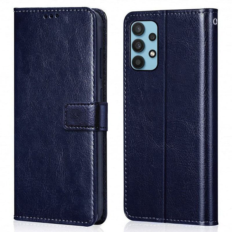Coverage Flip Cover for SAMSUNG Galaxy A13 (4G LTE)  (Blue, Dual Protection, Pack of: 1)