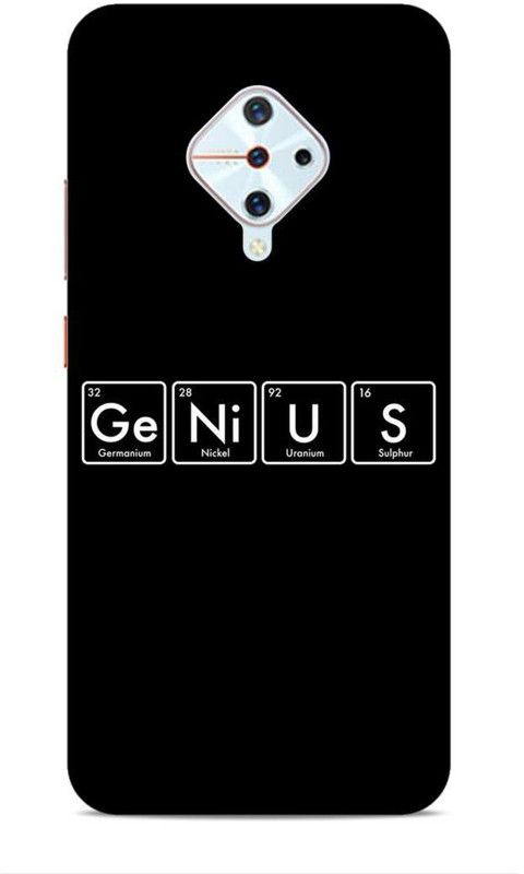 Keviv Back Cover for Vivo S1 Pro  (Black, White, Hard Case)
