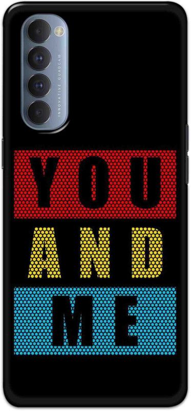 NDCOM Back Cover for OPPO Reno4 Pro You And Me Printed  (Multicolor, Hard Case, Pack of: 1)