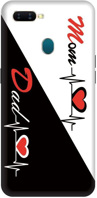 SSMORYA Back Cover for OPPO A7 (Mom Dad Love) Printed Back Cover  (Multicolor, Waterproof, Pack of: 1)
