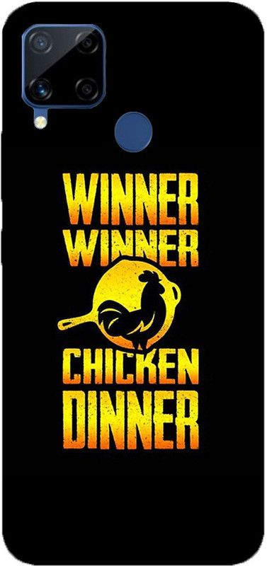 METOO Back Cover for REALME C12, Pubg Design Print Back Cover Print : 28  (Multicolor, Dual Protection, Silicon, Pack of: 1)