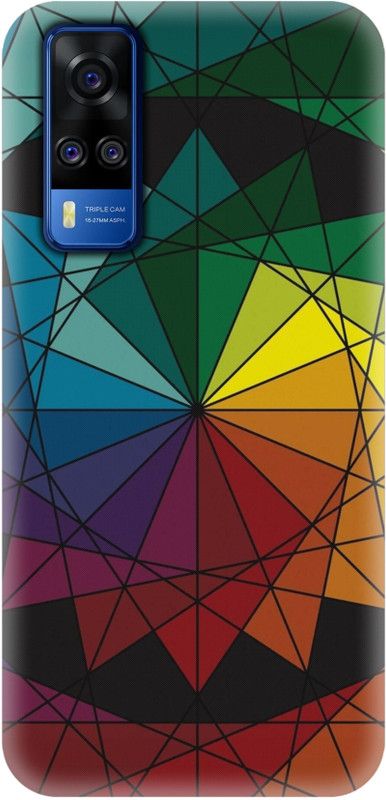Smutty Back Cover for Vivo Y51, Vivo Y51A - Rangoli Print  (Multicolor, Hard Case, Pack of: 1)