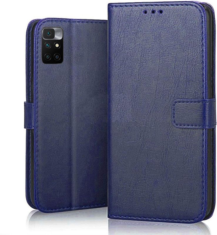 Rehmat Flip Cover for REDMI 10 PRIME  (Blue, Pack of: 1)