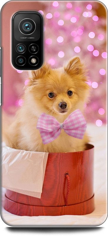 INDICRAFT Back Cover for Mi 10T PUG, CUTE DOG, ANIMAL, PET, LITTLE DOG  (Multicolor, Dual Protection, Pack of: 1)
