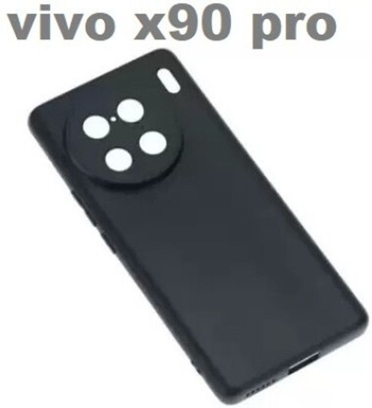 vizo Bumper Case for Vivo X90 Pro 5G, Vivo X90 Pro, (ca)  (Black, Dual Protection, Silicon, Pack of: 1)