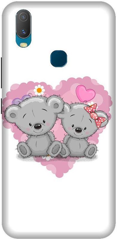 URCHIN Back Cover for Vivo Y17 Teddy bear, cute teddy, love, teddy, love you  (Multicolor, Shock Proof, Pack of: 1)