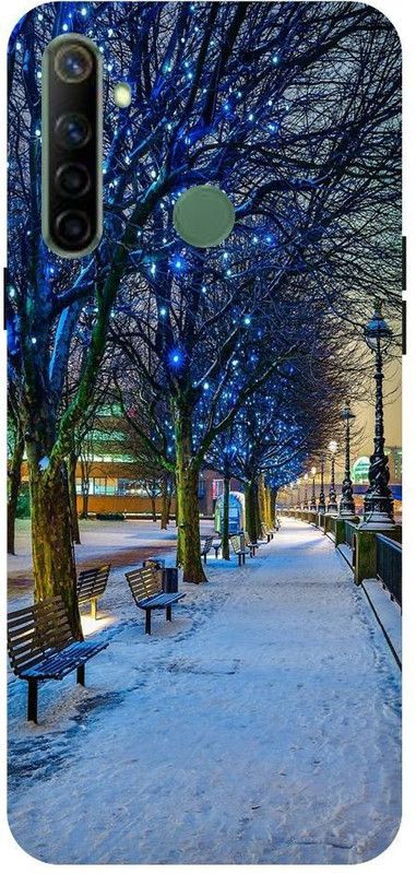 URCHIN Back Cover for Realme5i snow, winter, lights, nature, natural, beautiful  (Multicolor, Shock Proof, Pack of: 1)