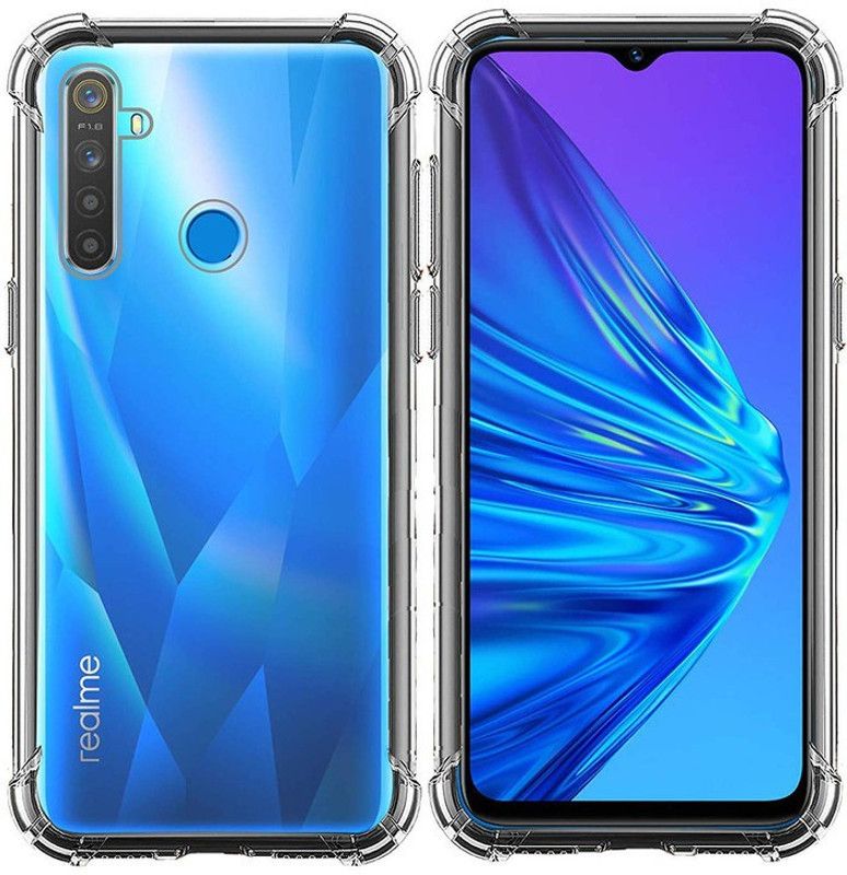 SmartPoint Back Cover for Realme 5s  (Transparent, Silicon, Pack of: 1)