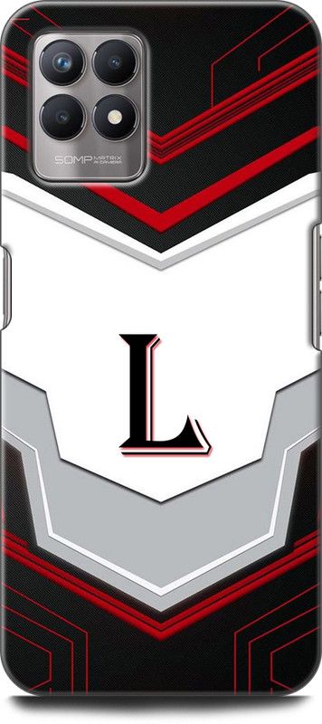 Dronk Back Cover for Realme 8i, RMX3151 L, L LETTER, L NAME, L ALPHABET, ALPHABET  (Multicolor, Dual Protection, Pack of: 1)
