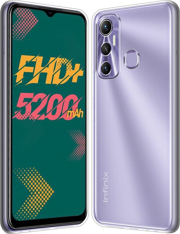 Fashionury Back Cover for Infinix Hot 11  (Transparent, Grip Case, Silicon, Pack of: 1)