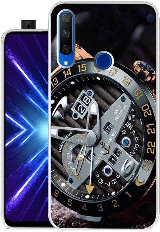 Case Club Back Cover for Honor 9X  (Black, Grip Case, Silicon, Pack of: 1)