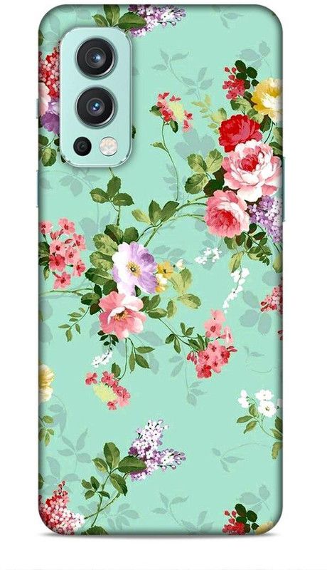 zingcart Back Cover for OnePlus Nord 2, Beautiful Floral Printed Back Cover Case  (Multicolor, Hard Case, Pack of: 1)